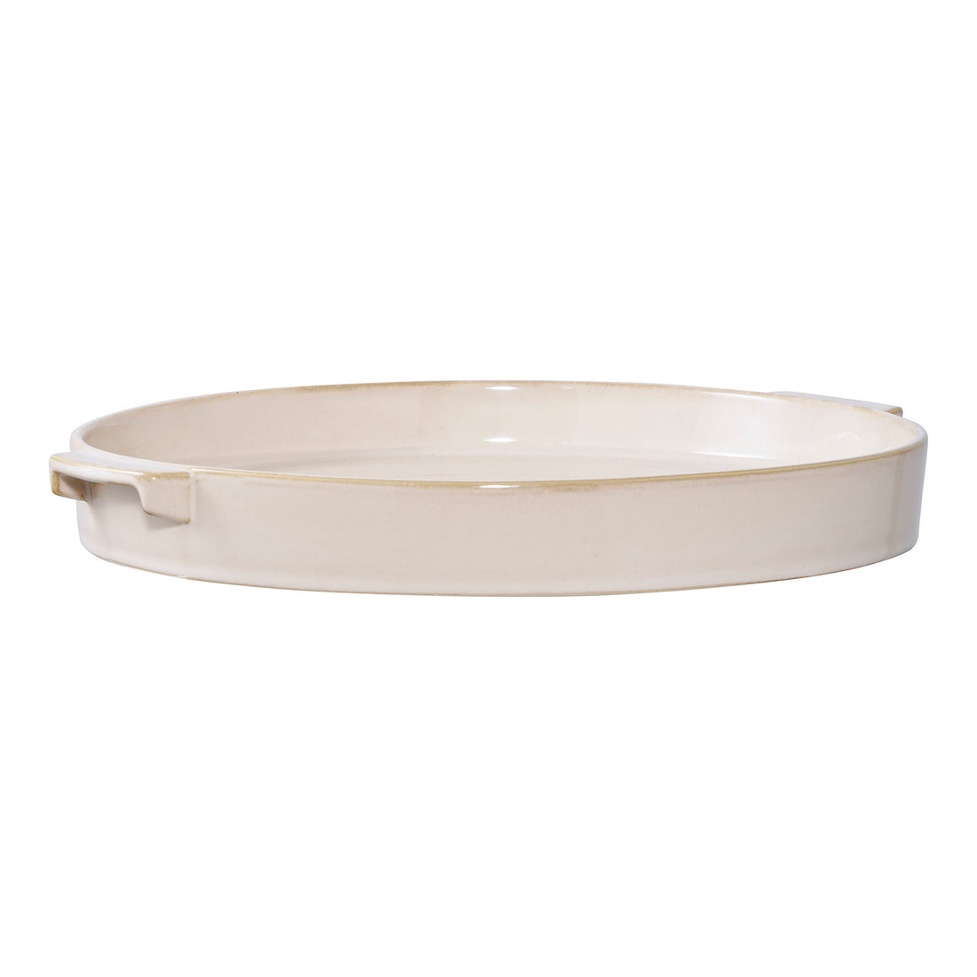 Tray - Tray, ceramic, white ø37x 4,5 cm
