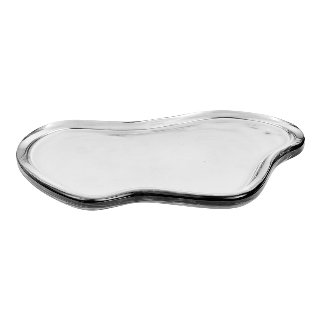 Tray - Tray, glass, smoked grey, 30x21x1,5 cm