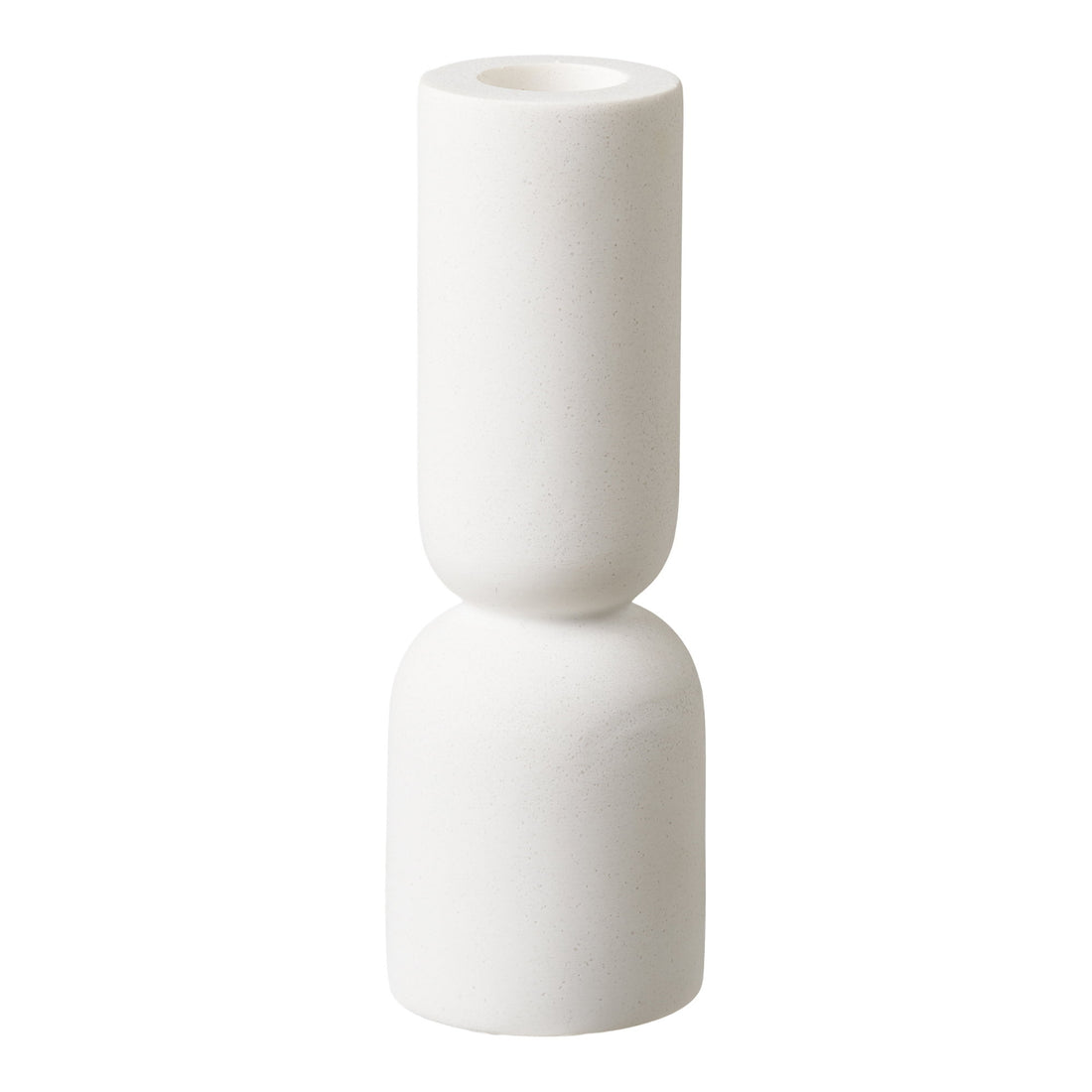 Candle Holder - Candle holder, limestone, white set of 2
