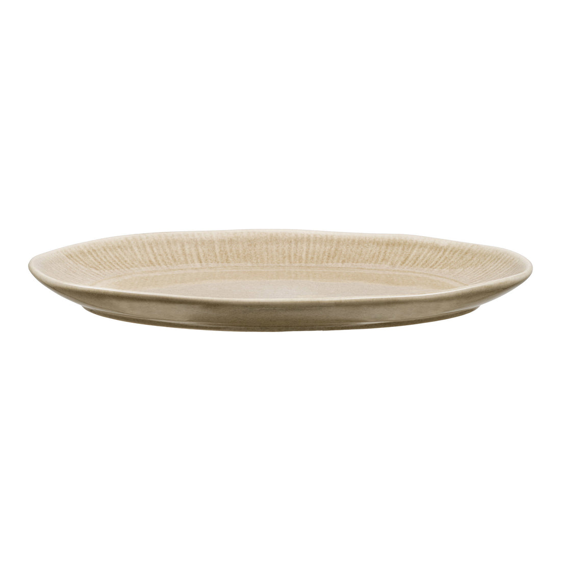 Viola Serving Tray - Serving tray, ceramic, beige 30x21.5x2.8 cm