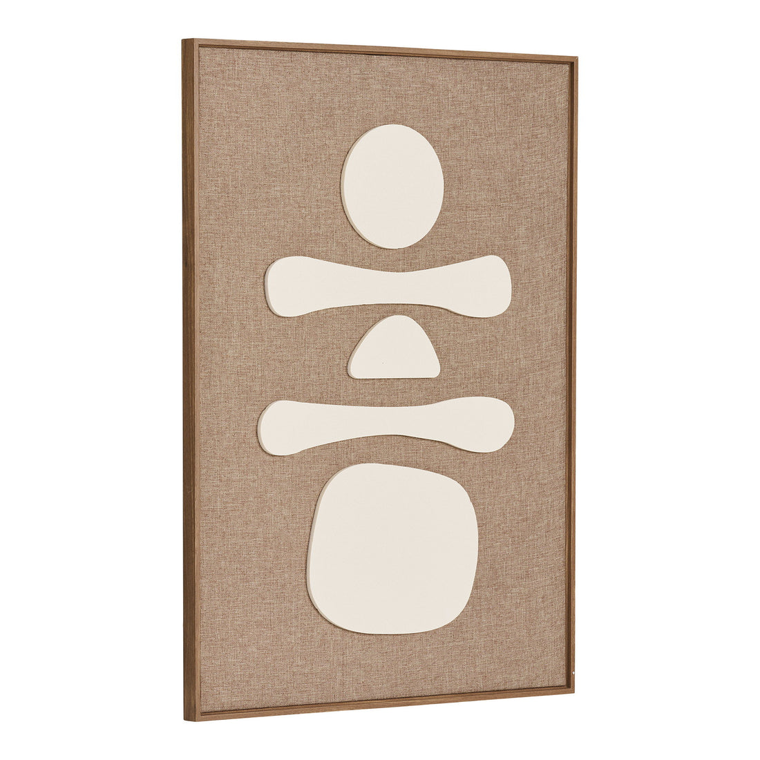 Diva Relief Wall Decoration - Relief wall decoration, brown/beige, No.1 50x70 cm