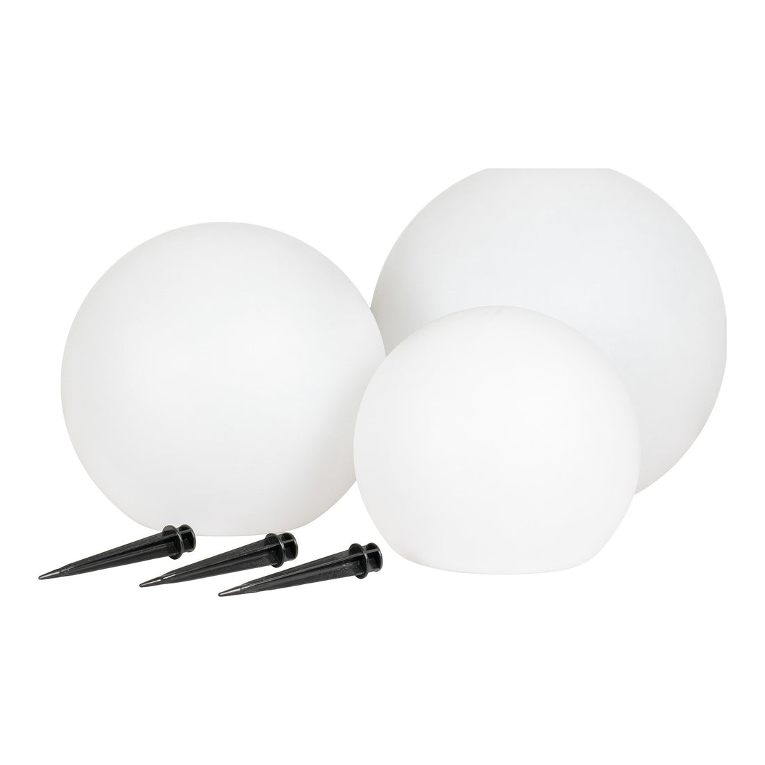 Lifton LED Lamp - Lamp, rechargeable with integrated solar panel, white set of 3