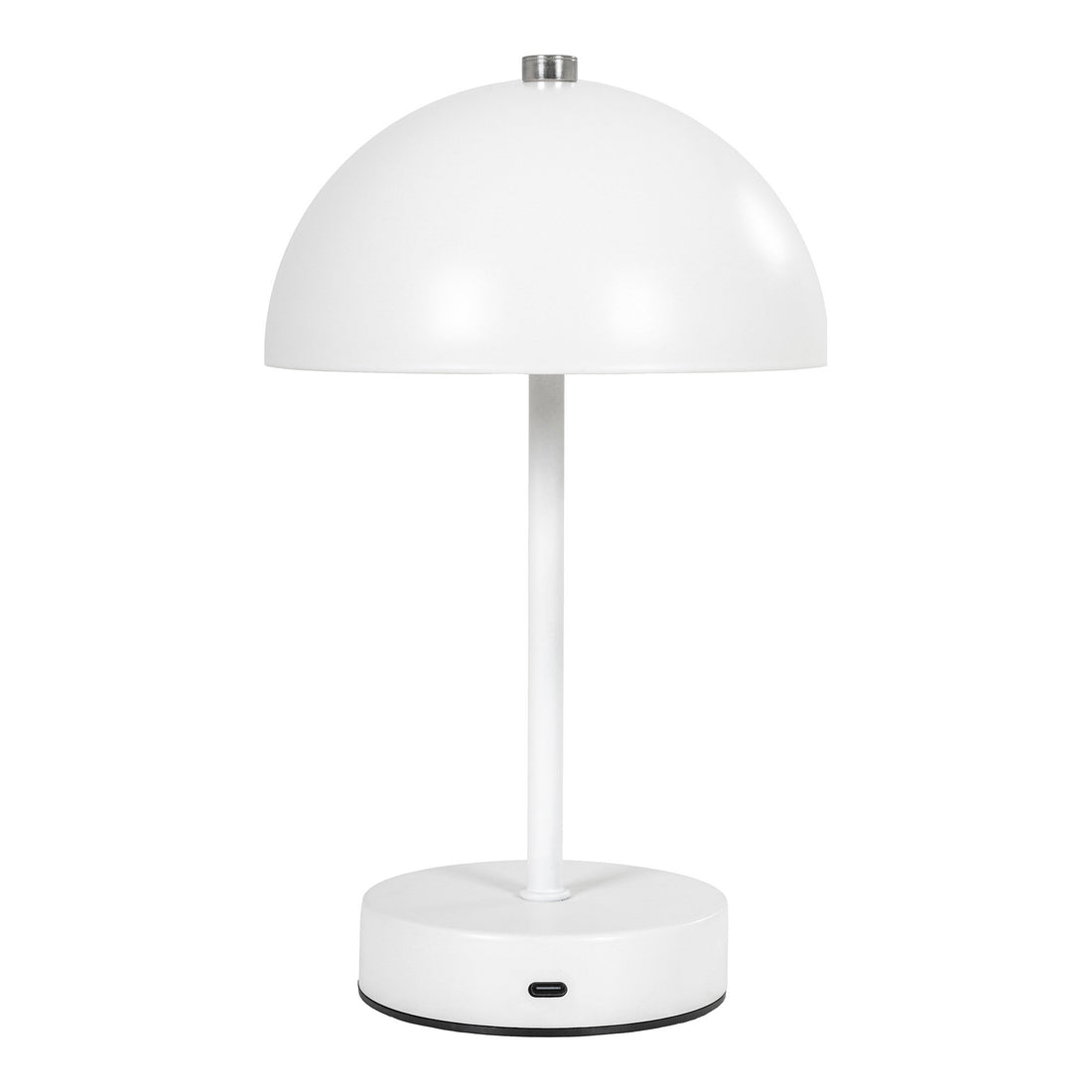 Holt Table Lamp - Table lamp, rechargeable, metal, white/steel