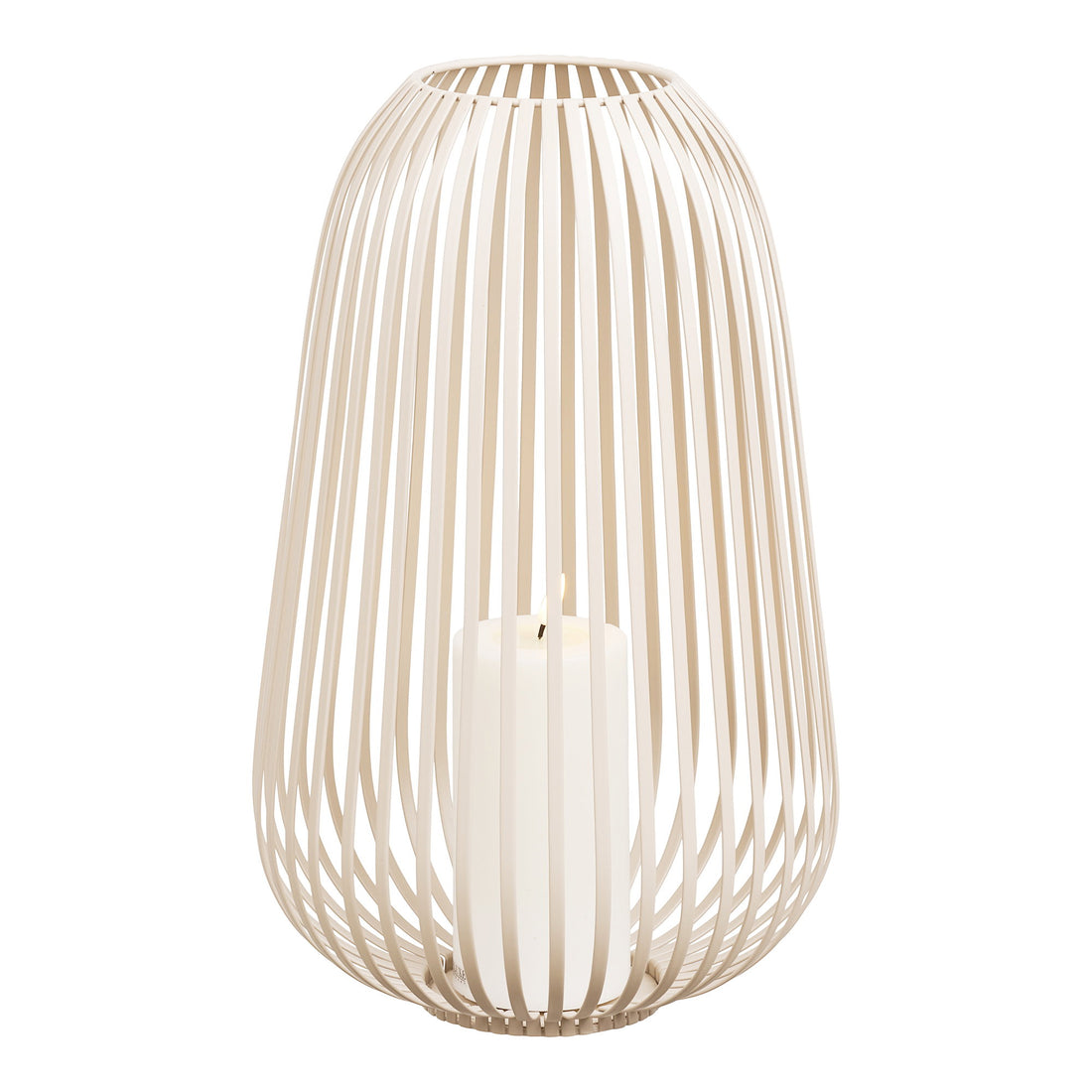 Stoense Lantern - Lantern, metal, beige ø24,5x40 cm