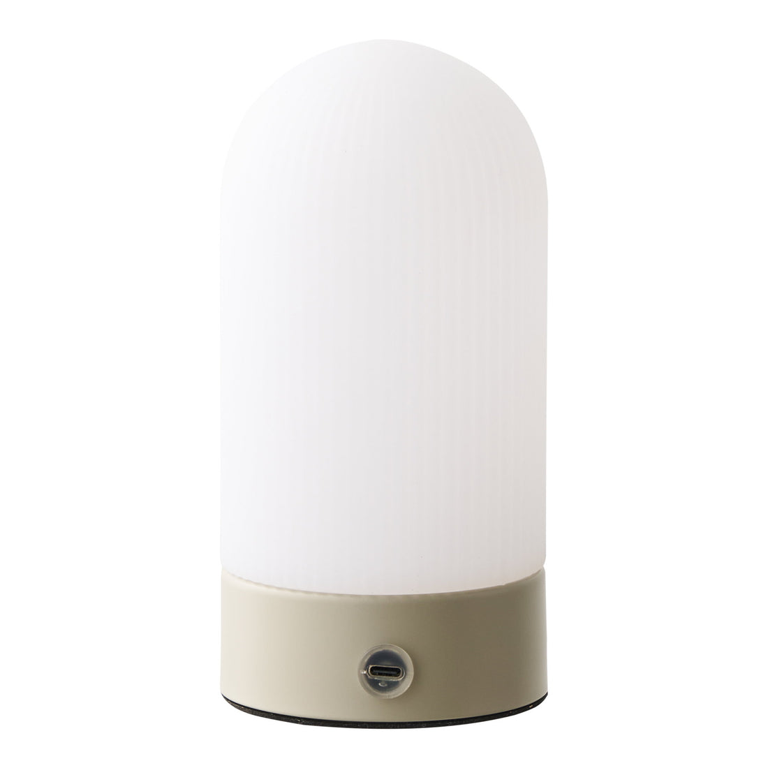 Ashford Table Lamp - Table lamp, rechargeable, metal/PE, beige/white