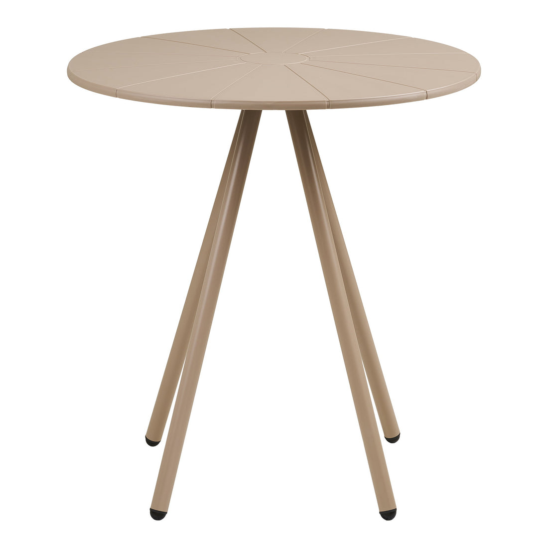 Barletta Bistro Table - Bistro table, polypropylen/steel, taupe, ø70x73,5 cm