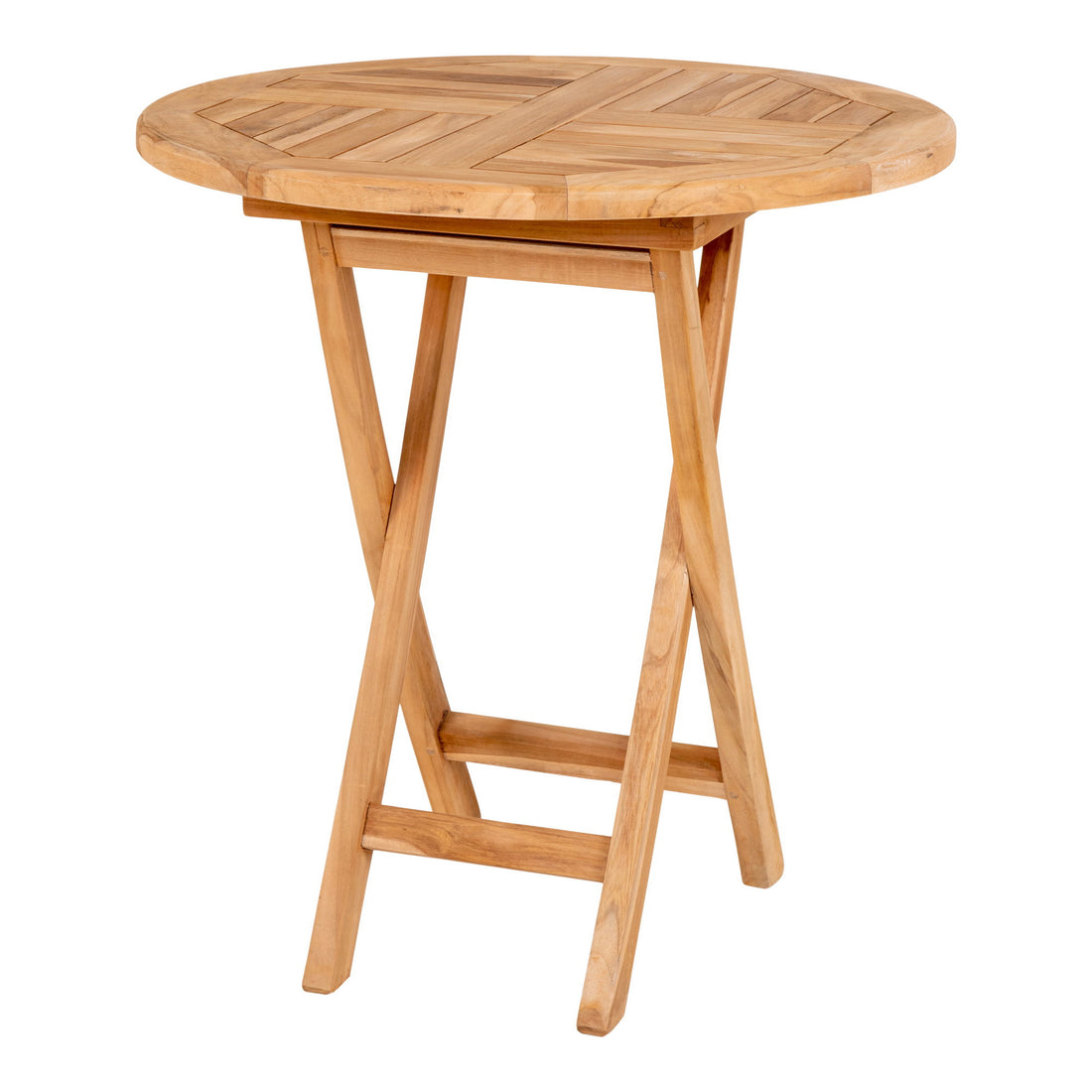 Oviedo Side Table - Side table in teak wood, natural ø70x75 cm