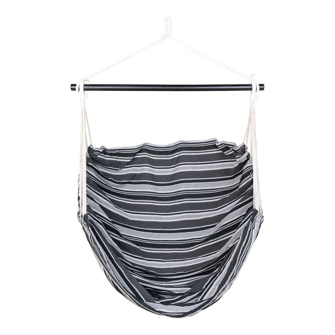 Lamia Hammock Chair - Hammock Chair, polyester/cotton, larch, black/grey/white
