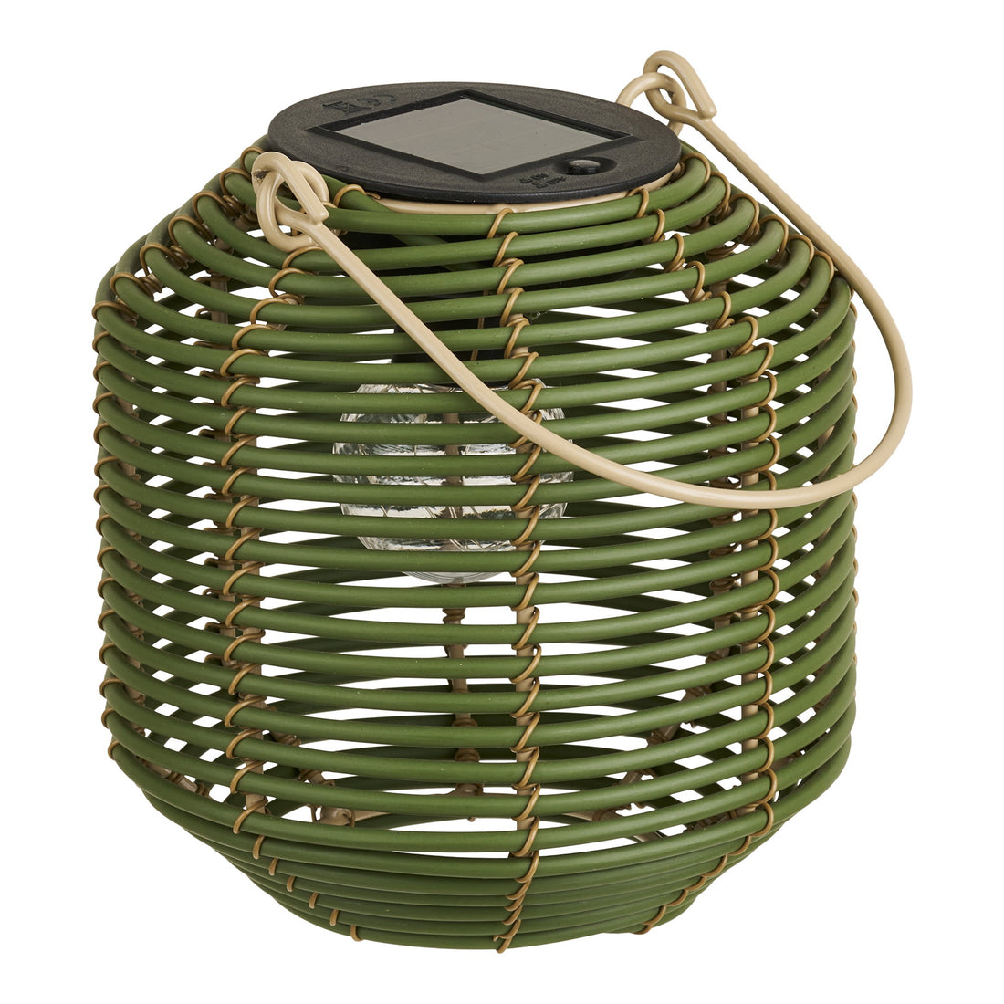 Crewe Lantern - Lantern, rechargeable with integrated solar panel, nature