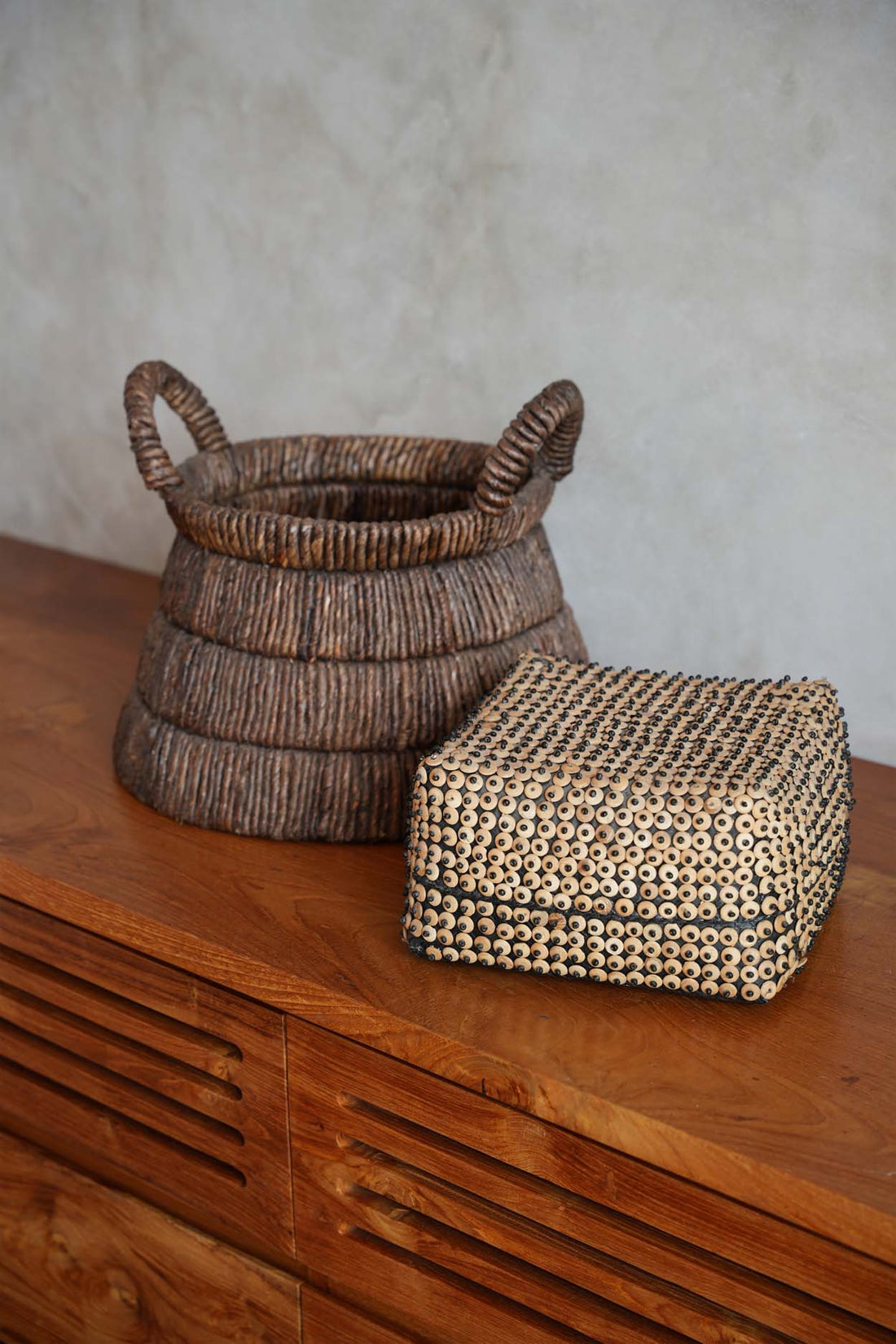 The Coconut Shell Basket - Natural - L