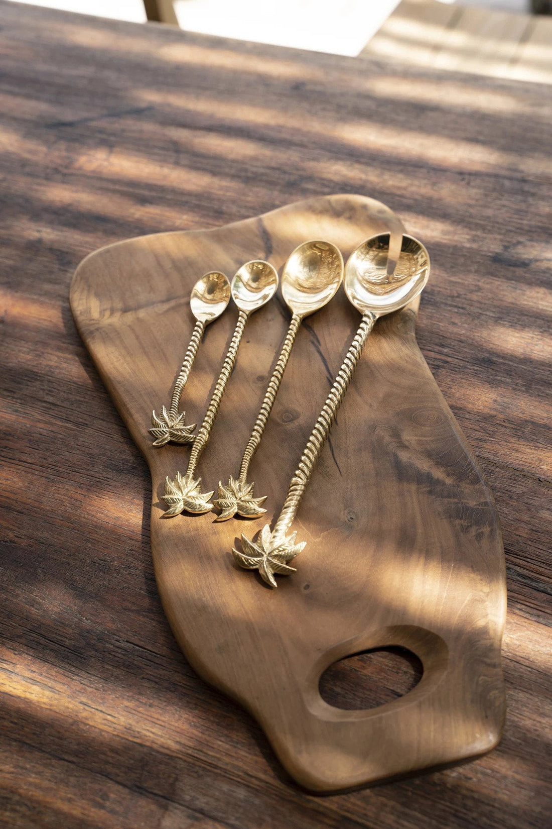 The Palm Tree Long Spoon - Gold