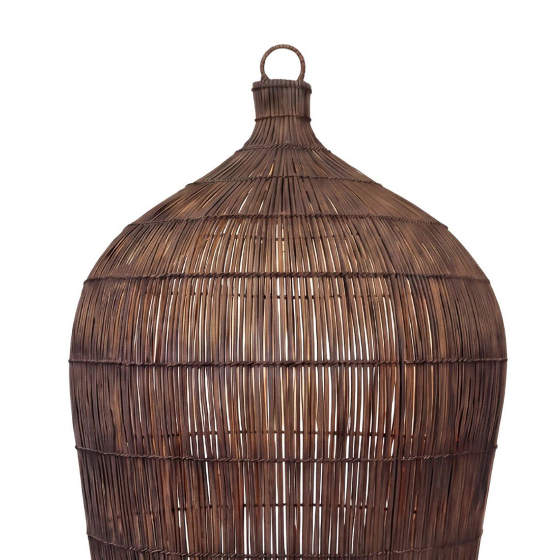 The Woven Bell Pendant - Dark Walnut - L