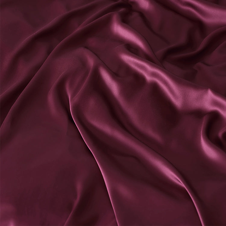 Eco Bamboe Sateen Kussensloop Bordeaux