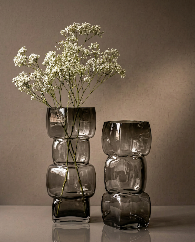 The Cubes Vase - Dark Grey - L