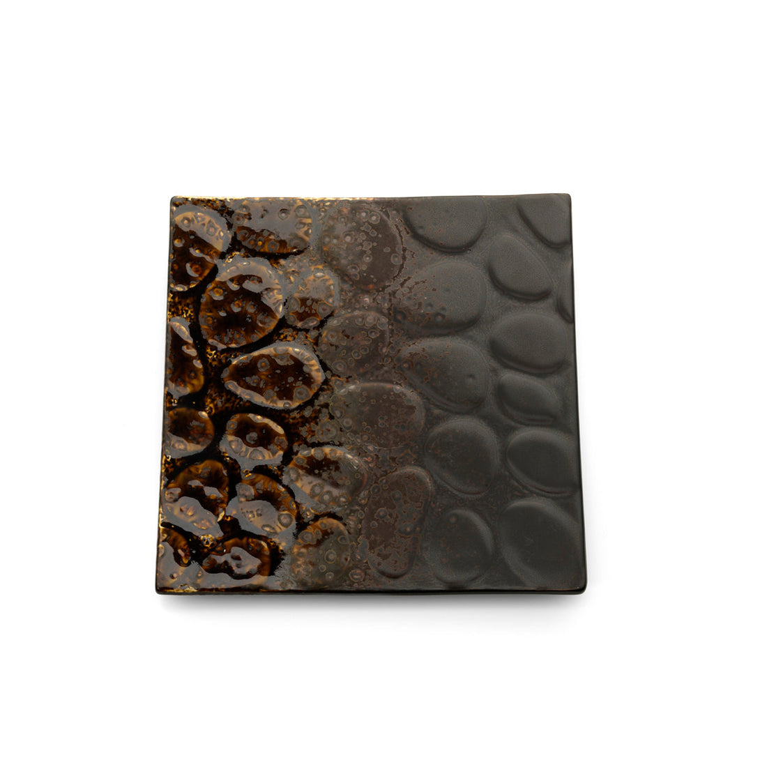 The Merapi Square Plate - Brown