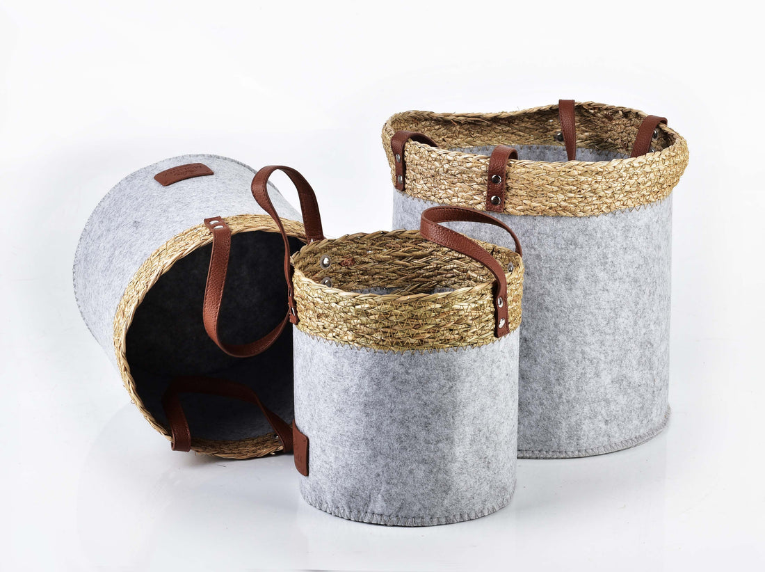 AMPARO KOMPLET 3 KOSZY 28x28x28/24x24x24/20x20x20 cm