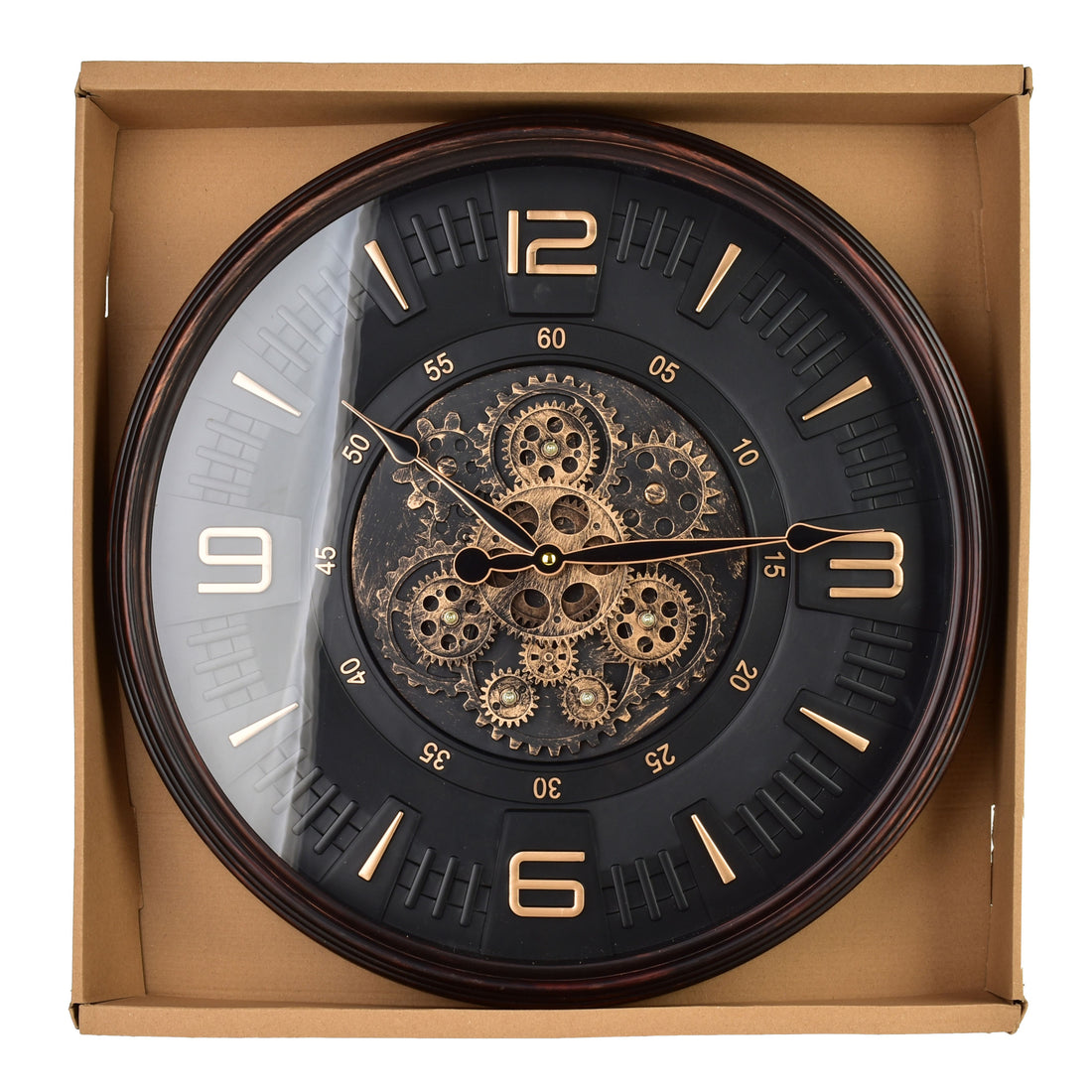 RAMSEY Zegar 50cm z ruchomym mechanizmem 50x50x6,5cm