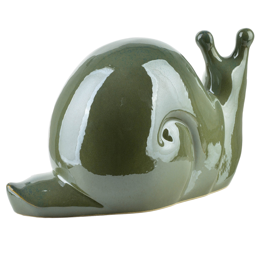 MAVE GREEN Figura ślimak ceramiczny 34,518x19,5 cm AW25