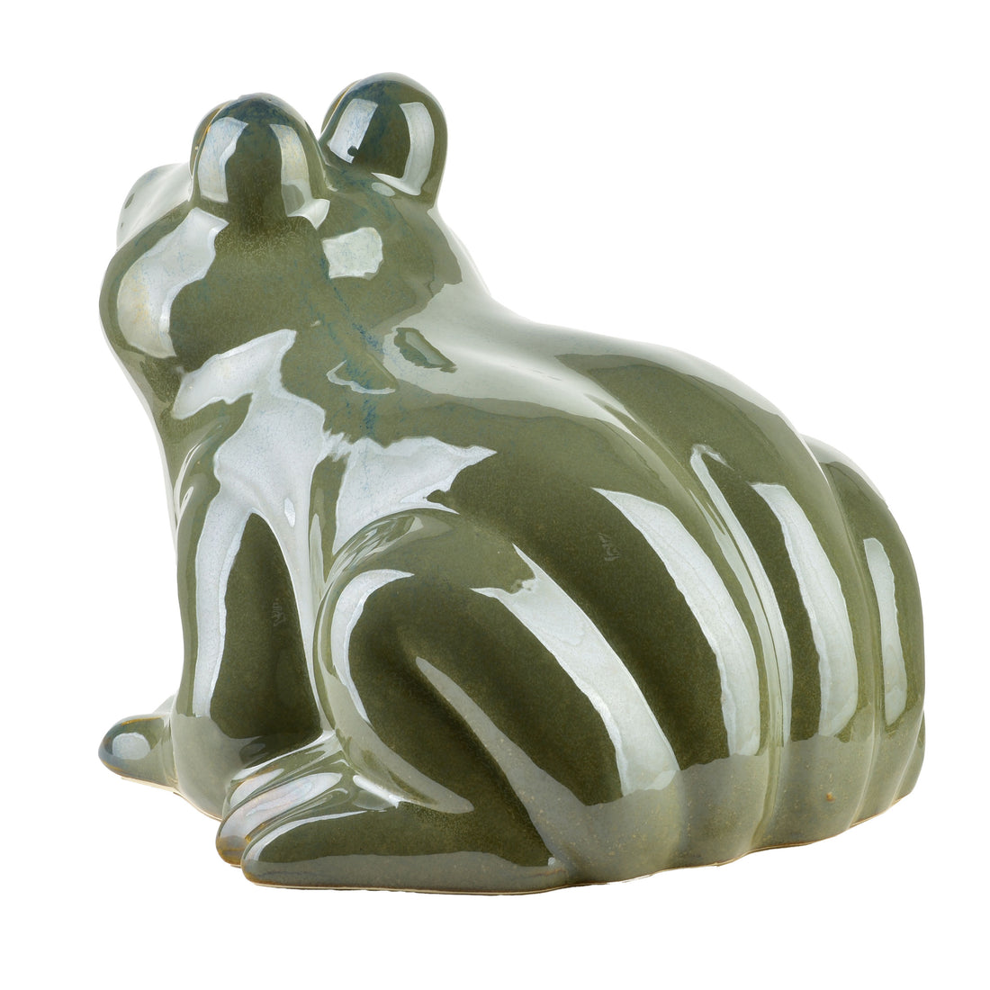 MAVE GREEN Figura żaba ceramiczna 27x26x20,5 cm