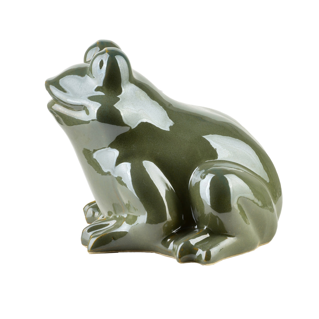 MAVE GREEN Figura żaba ceramiczna 21x22x17 cm