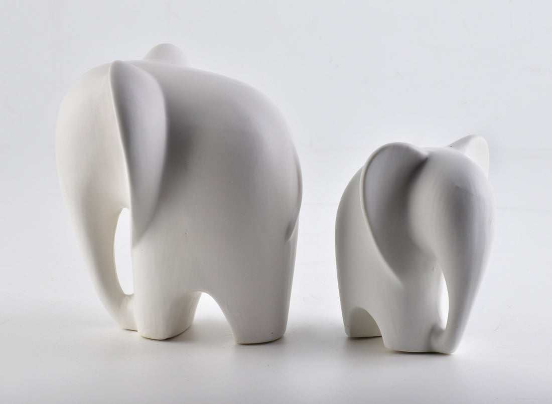 MIA WHITE Figura słoń 15x13x16,4 cm