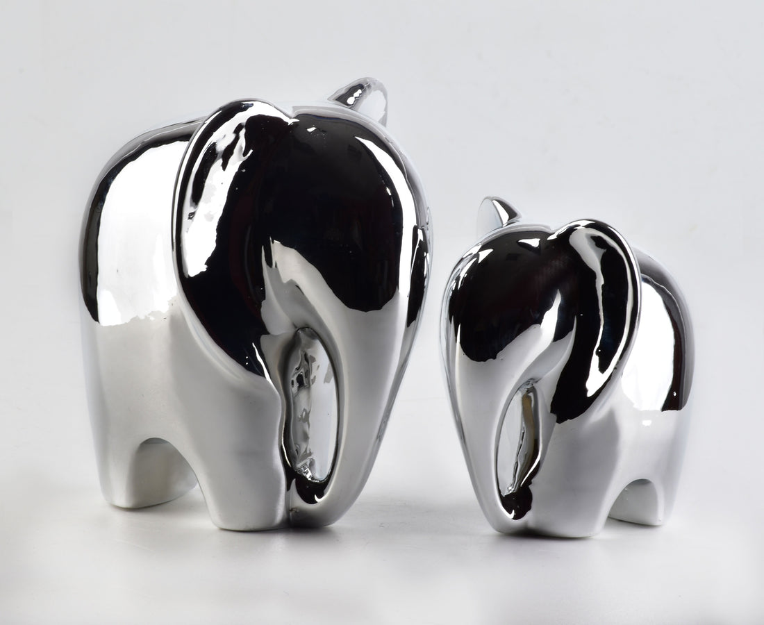 MIA SILVER Figura słoń 15x13x16,4 cm