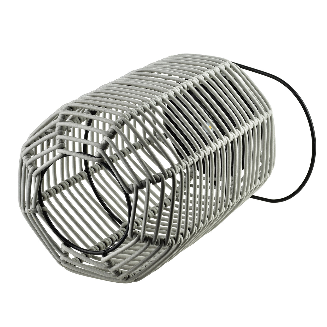 SOKKE GREY Lampion solarny 15x15x25/36cm