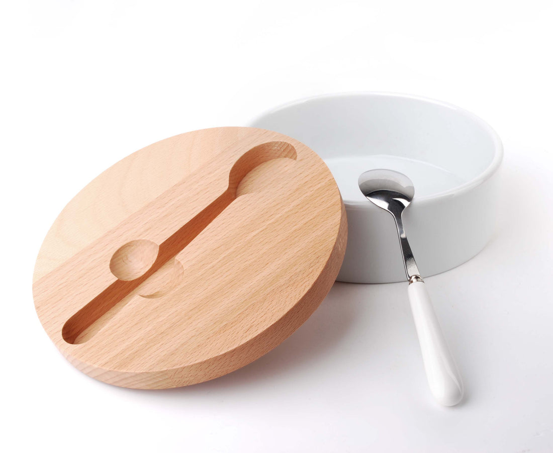 BASIC KITCHEN Cukiernica z łyżeczką 14,7x14,7x6cm COOKINI