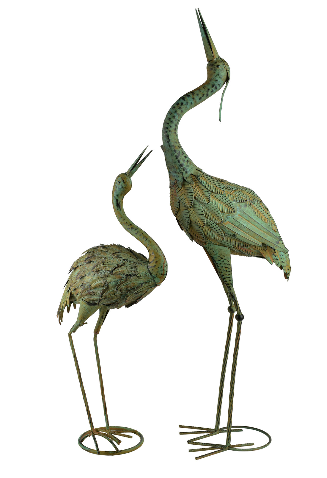 CEDRIC Figura metalowa CZAPLA 95cm