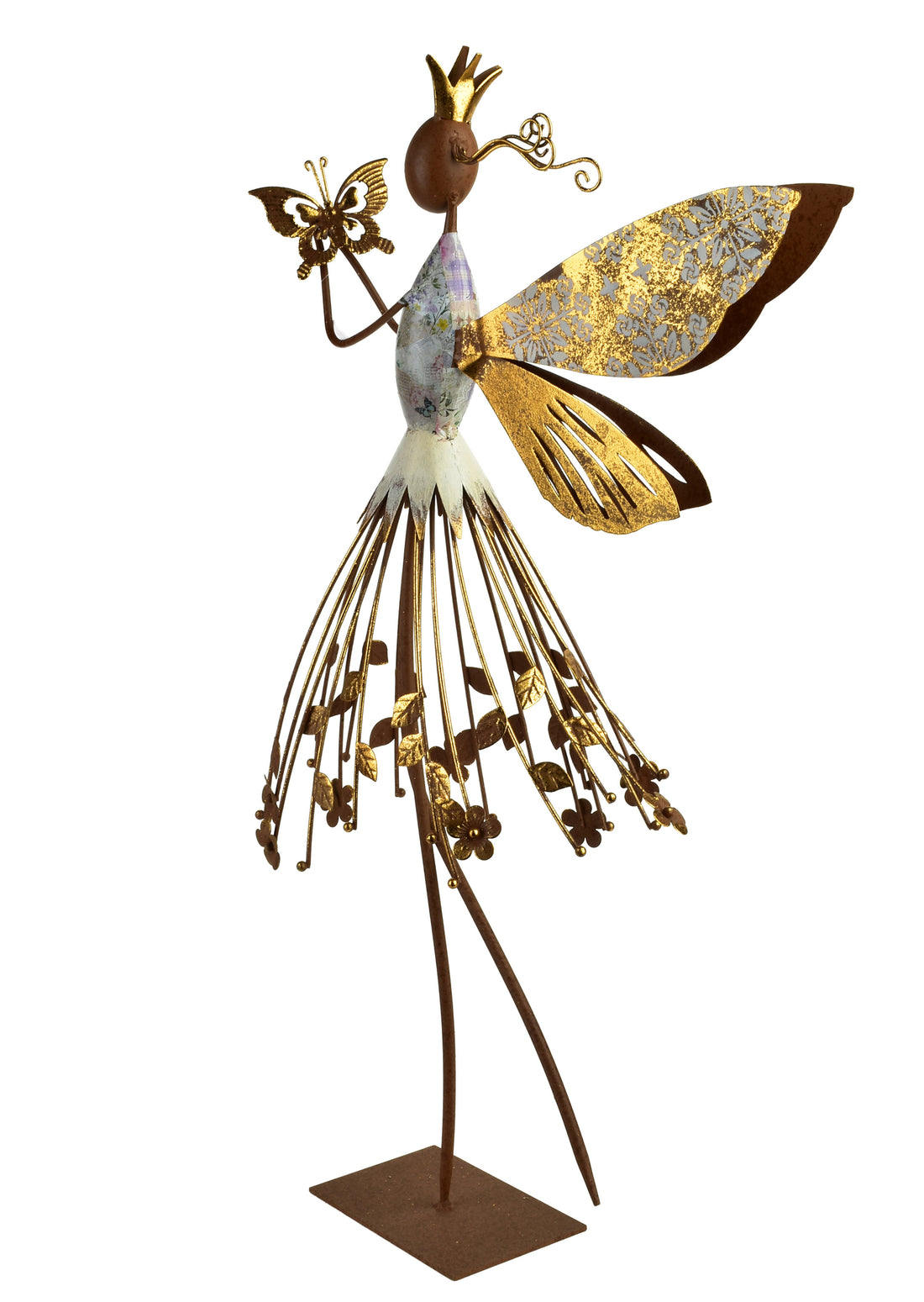 LYDIA Figura wróżka metalowa 41x18x76,8CM