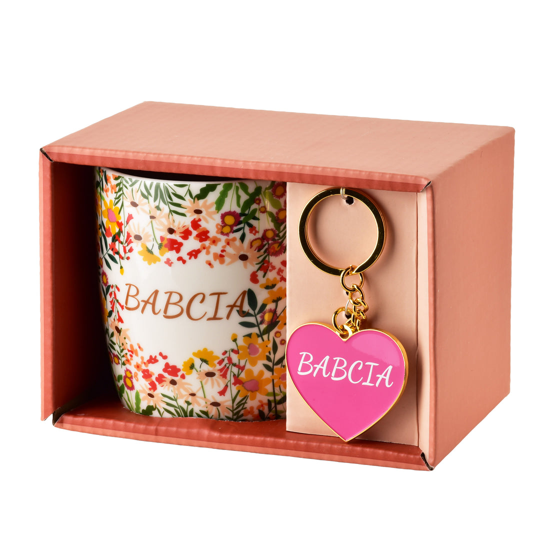 BABCIA Kubek z brelokiem 350ml 8,5x12x9cm
