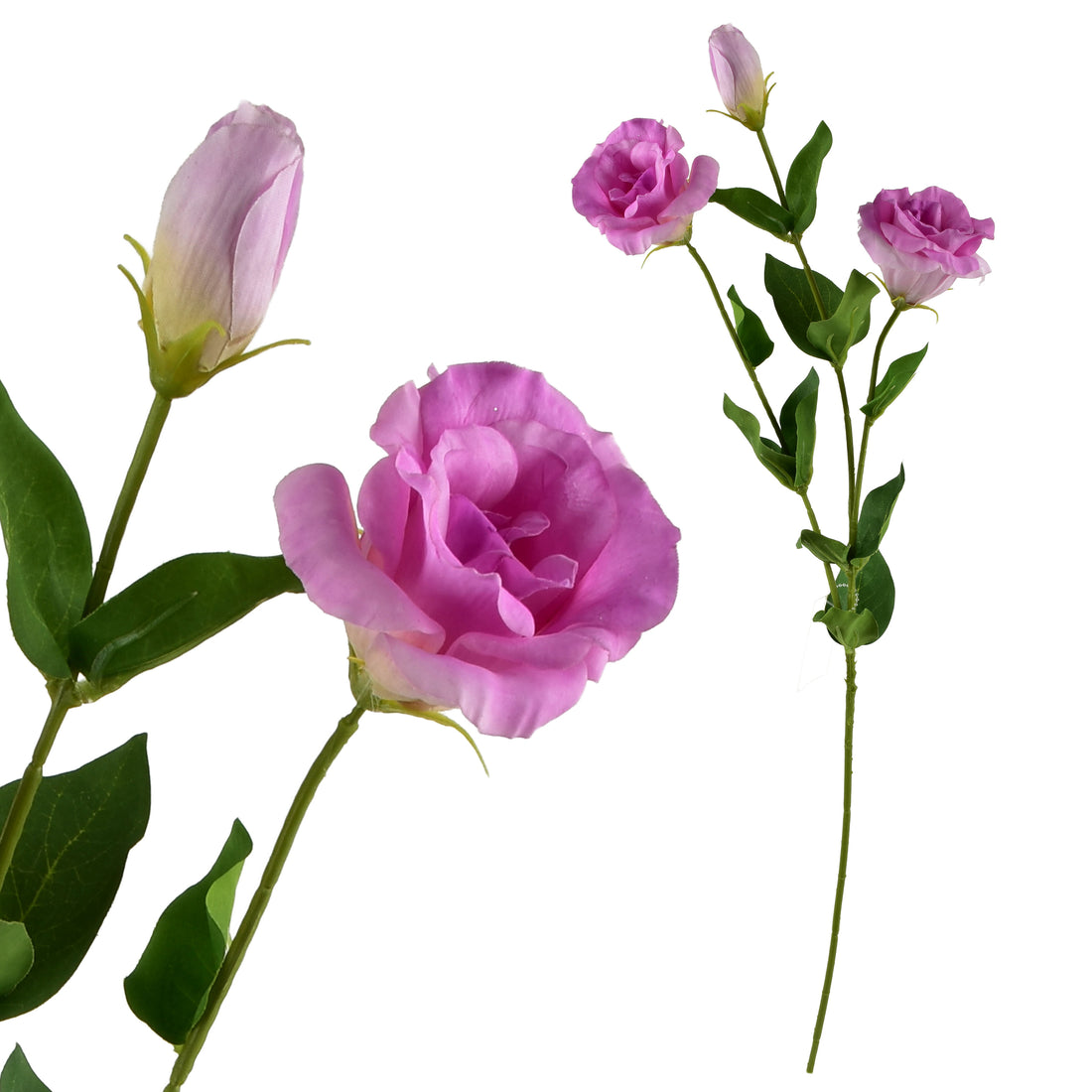 VIRIDIS Kwiat sztuczny Eustoma 70cm gumowany