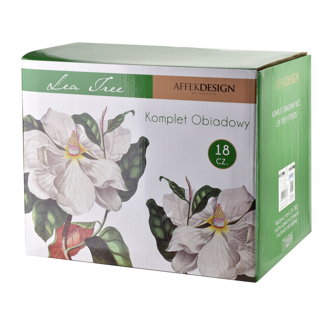 LEA TREE Komplet obiadowy 18części26cm obiad/21cm deser/15cm miska