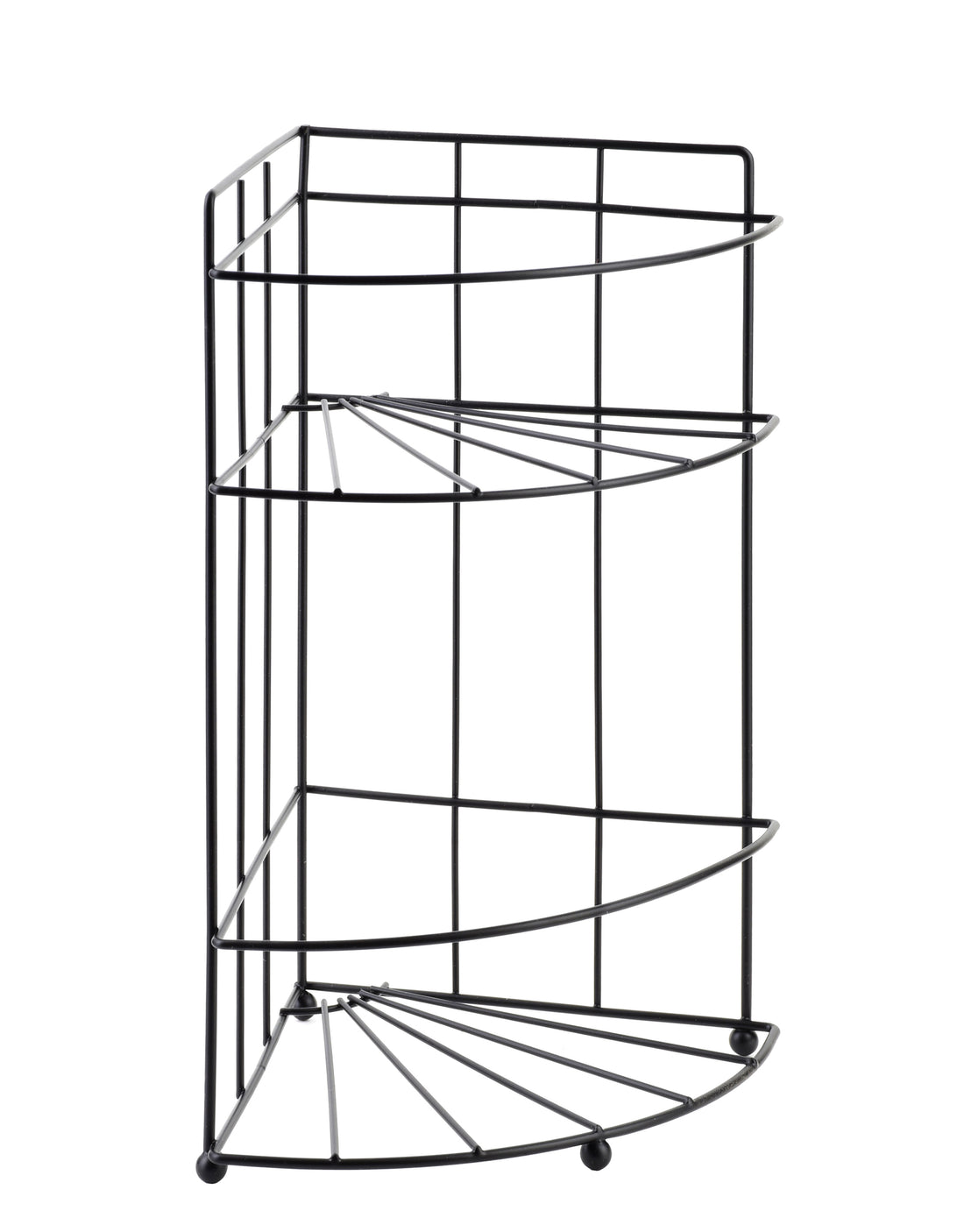 CARL BLACK Półka łazienkowa 2 półki 18,5x14x26 cm narożna