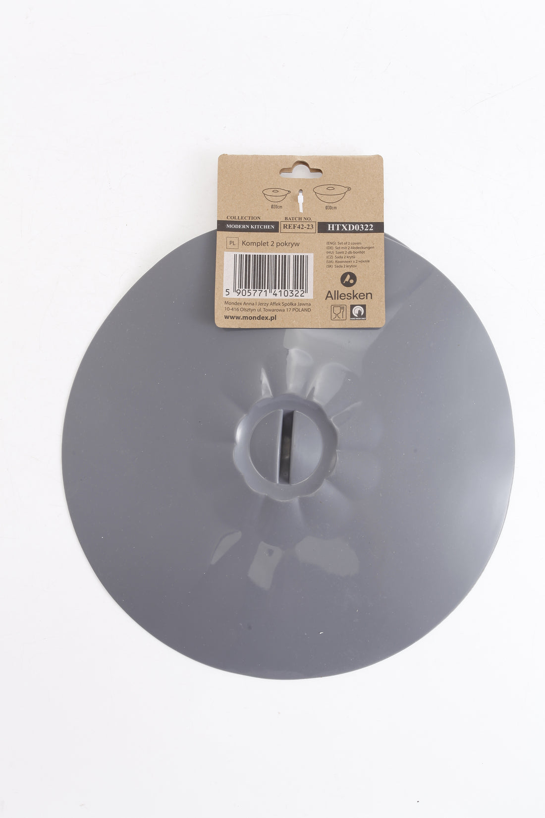 MODERN KITCHEN Komplet 2 pokryw silikonowych 20cm 30cm