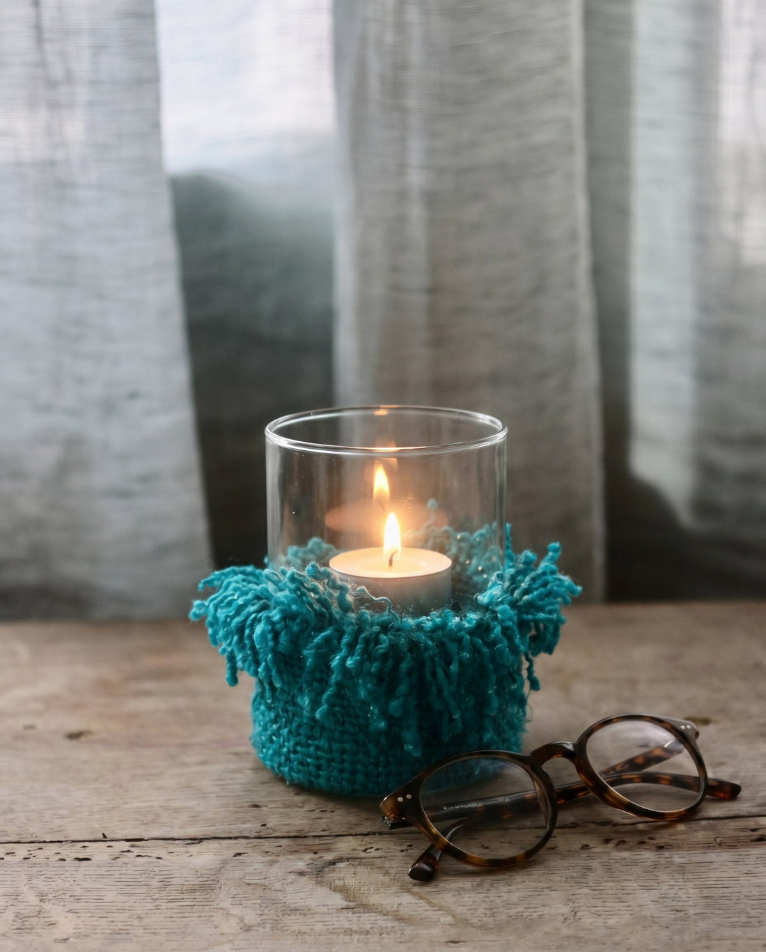 The Oh My Gee Candle Holder - Aqua - L