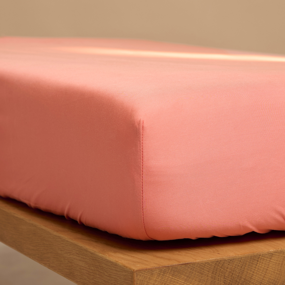 Coco & Cici - Kids - Hoeslaken TENCEL Twill Blush - 60x120x15
