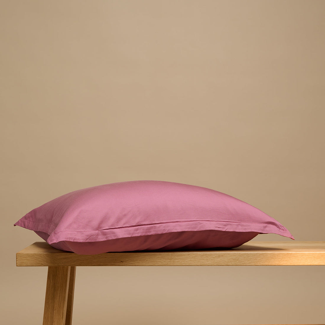 Coco & Cici - TENCEL Twill Kussensloop Dusty Rose - 1 kussensloop 60x70